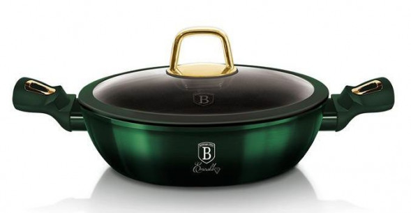 Сковорода BERLINGER HAUS BH-6060 Emerald Collection Сковорода с крышкой 28см