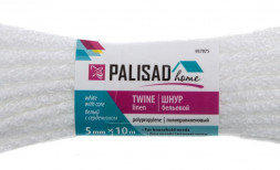 Шнур бельевой PALISAD Шнур бельевой полипропиленовый с сердечником, 5 мм, L 10 м, белый, HOME 937075