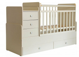 Кровать ФЕЯ Кровать детская Фея 1100 слоновая кость (2кор)
