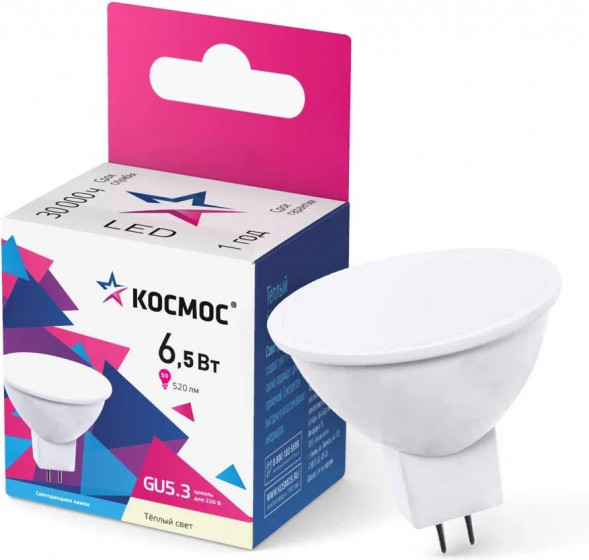 Лампа КОСМОС LKECLED6.5WJCDRC30