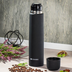 Термос DANIKS SL-120ZN-black-soft (449143)