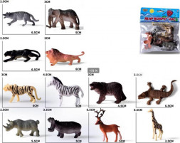 Игрушка РЫЖИЙ КОТ Животные в наборе (12 шт.) 16,5х20см, в пакете (арт. И-5632)