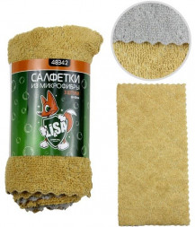 Набор салфеток LI-SA из экстраплотной микрофибры в наборе (3 шт-30х30см) универсальные, плотность 300г/м2 48342
