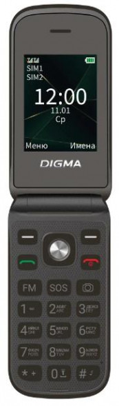 Телефон мобильный DIGMA Vox FS241 128Mb Black