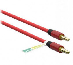 Аудиокабель MORE CHOICE (4627151195742) 3.5mm 1.2м UK13 Red