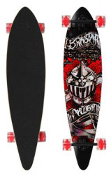 Лонгборд SILAPRO Лонгборд 104х24см, АВЕС 9 (70х50мм) LED ПУ колес., дер. (клен 9 сл.), нагр 120кг, Carving 071-006