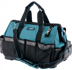 Сумки для инструмента GROSS Сумка для инструмента Handwerker, 42 кармана, пластик. дно, наплечный ремень, 475х260х360мм 90273