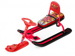 Снегокат NIKA Игрушка.Снегокат "Тимка спорт 4-1" (ТС4-1/GR с граффити на красном)