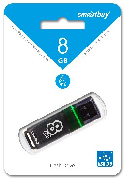 USB флеш SMARTBUY (SB8GBGS-DG) 8GB GLOSSY SERIES DARK GREY USB 3.0