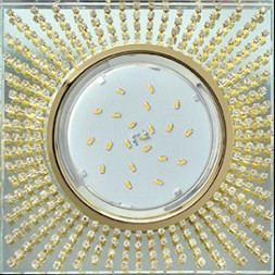 светильники ECOLA FG53SGECB GX53 H4 золото