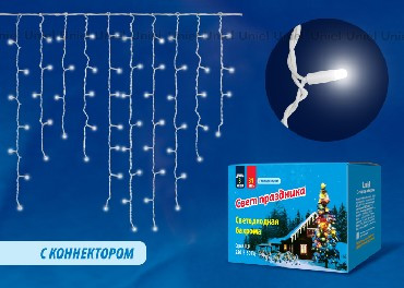 Бахрома с коннекторами UNIEL (UL-00001367) ULD-B3010-200/SWK WHITE IP67