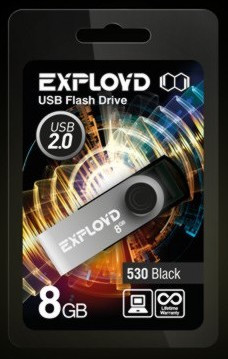 USB флэш-накопитель EXPLOYD 8GB 530 черный