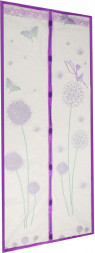 Сетка москитная для дверей на магнитах INBLOOM Сетка москитная для дверей на магнитах, цветы, 0.9х2.1м, полиэстер (159-012)