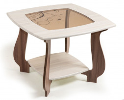 Стол журнальный БИТЕЛ СЖ-22 Шампань/Шимо Ясень темный Р-4