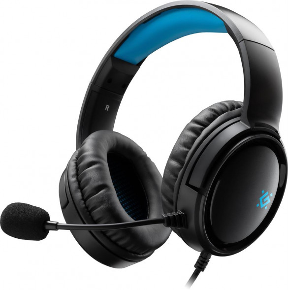Гарнитура DEFENDER (64548) Abyss черный, провод 2 м