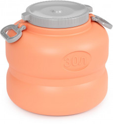 Канистра-бочка АЛЬТЕРНАТИВА М7598 Байкал 30л (оранжево-серый)