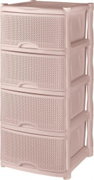 Комод KEEPLEX KL378412005 Ajur четырехсекционный 50х41,5х55,5см бежевый топаз