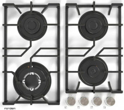 Нез.вар.панель газовая NORDEN AZTECH 6L3GT WHG FFD белый