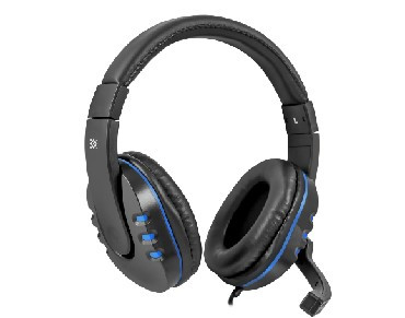 Гарнитура DEFENDER (64118) WARHEAD G-160 черный/синий