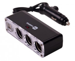 Разветвитель HARPER DP-096 разветвитель на 3 выхода + 2 USB