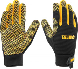 Перчатки DENZEL Перчатки универсальные, силиконовое нанесение, размер 10 68000