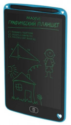 Графический планшет MAXVI MGT-02 blue LCD планшет для заметок и рисования