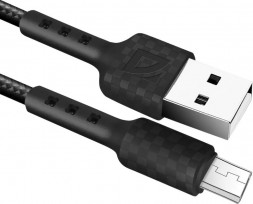 Кабель DEFENDER (87115BLA) USB кабель F181 Micro 1м, 2.4А, нейлон