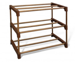 Полка для обуви SHEFFILTON SHT-SR6-P коричневый/орех глянц. (931604)