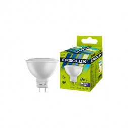 Лампа ERGOLUX LED-JCDR-7W-GU5.3-6K (Эл.лампа светодиодная JCDR 7Вт GU5.3 6500K 180-240В)