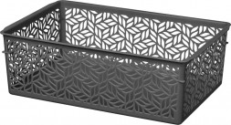 Корзинка IDILAND Linden универсальная 2л, 230х160х70мм (серый) 221313135/01