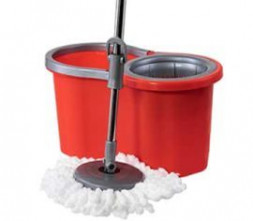 Набор для уборки ROMANO Набор для уборки Verona (ведро с отжимом+швабра с насадкой) красный RO-001-02 (Н4583)