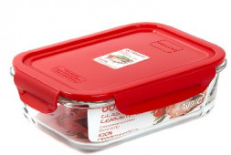 Посуда OURSSON CG1002S/RD контейнер стекл.1,04л.