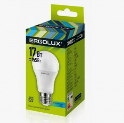 Лампочка светодиодная ERGOLUX (13180) LED-A60-17W-E27-4K