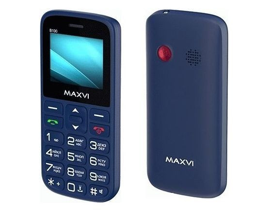 Телефон мобильный MAXVI B100 Blue