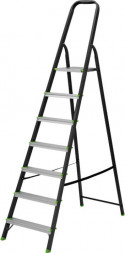 Стремянка СИБРТЕХ Стремянка, 7 ступеней, стальной профиль, алюминиевые ступени, Россия 97957