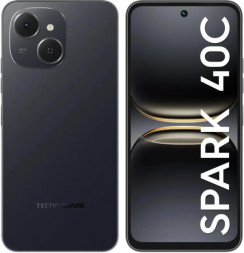 TECNO Spark 40C 4/128Gb Black / Смартфоны