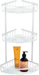 Полка UNISTOR EMILIA угловая 3-х ярусная с креплением на шурупах 211225