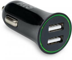 AVS USB 2 порта UC-522 (2,4А, черный) (Black Edition)
