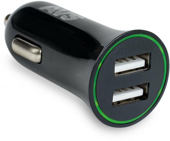 AVS USB 2 порта UC-522 (2,4А, черный) (Black Edition)