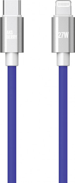AKSBERRY (6900327680012) X165 Liquid silicone Type-C -Lightning, синий