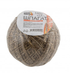 Шпагат РЫЖИЙ КОТ Шпагат упаковочный льняной D1,5мм 150 м (клубок) (082275)