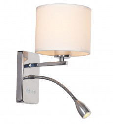 Светильник настенный ESCADA 552/A LED*1W+E27*60W Chrome/White