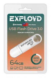 USB флэш-накопитель EXPLOYD EX-64GB-600-White USB 3.0
