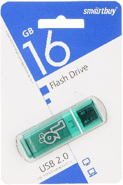 USB флеш SMARTBUY (SB16GBGS-G) 16GB GLOSSY SERIES GREEN
