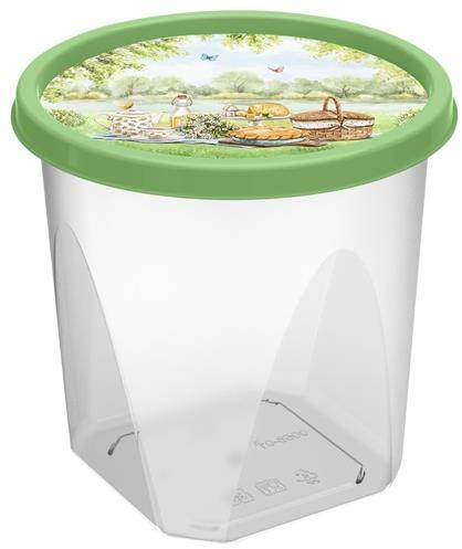 HOMVER Optima круглый 0,6л с декором (зеленый) 222125918/08