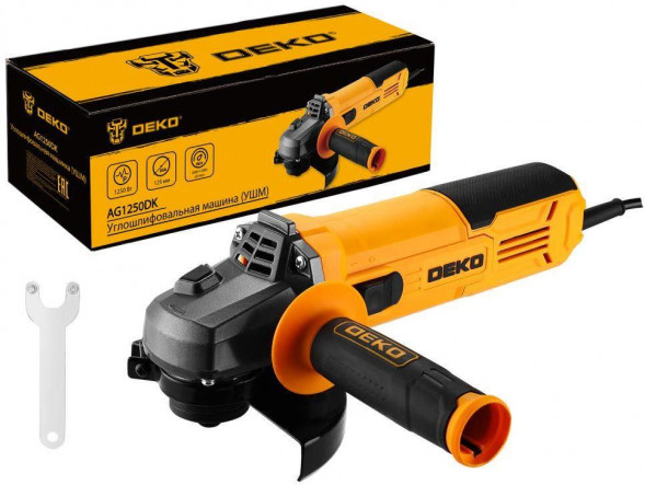 Углошлифовальная машина DEKO AG1250DK, 125мм, 1250Вт 083-1025