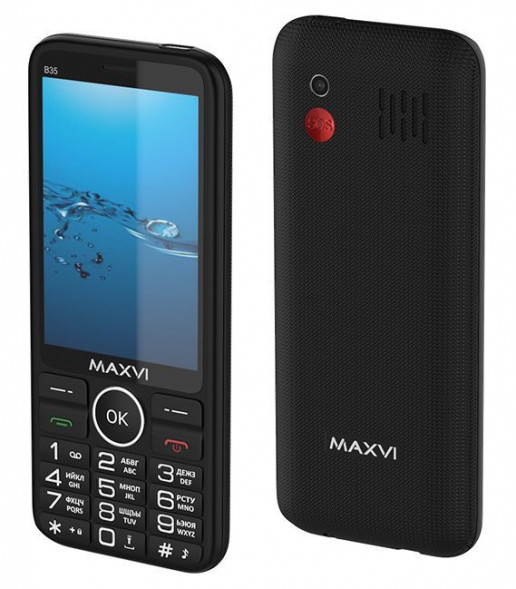 Телефон мобильный MAXVI B35 Black