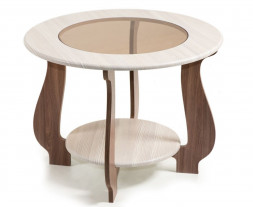 Стол журнальный БИТЕЛ СЖ-24 Шампань/Шимо Ясень темный