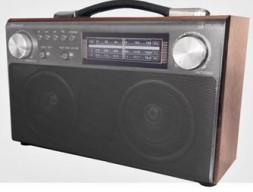 Радиоприемник БЗРП РП-322 УКВ 64-108МГц, бат. 4*R20, 220V, акб 1400mA/h, USB/SD/microSD/AUX/Bluetooth, 2 динамика