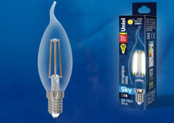 Лампочки светодиодные UNIEL (UL-00005170) LED-CW35-11W/3000K/E14/CL PLS02WH